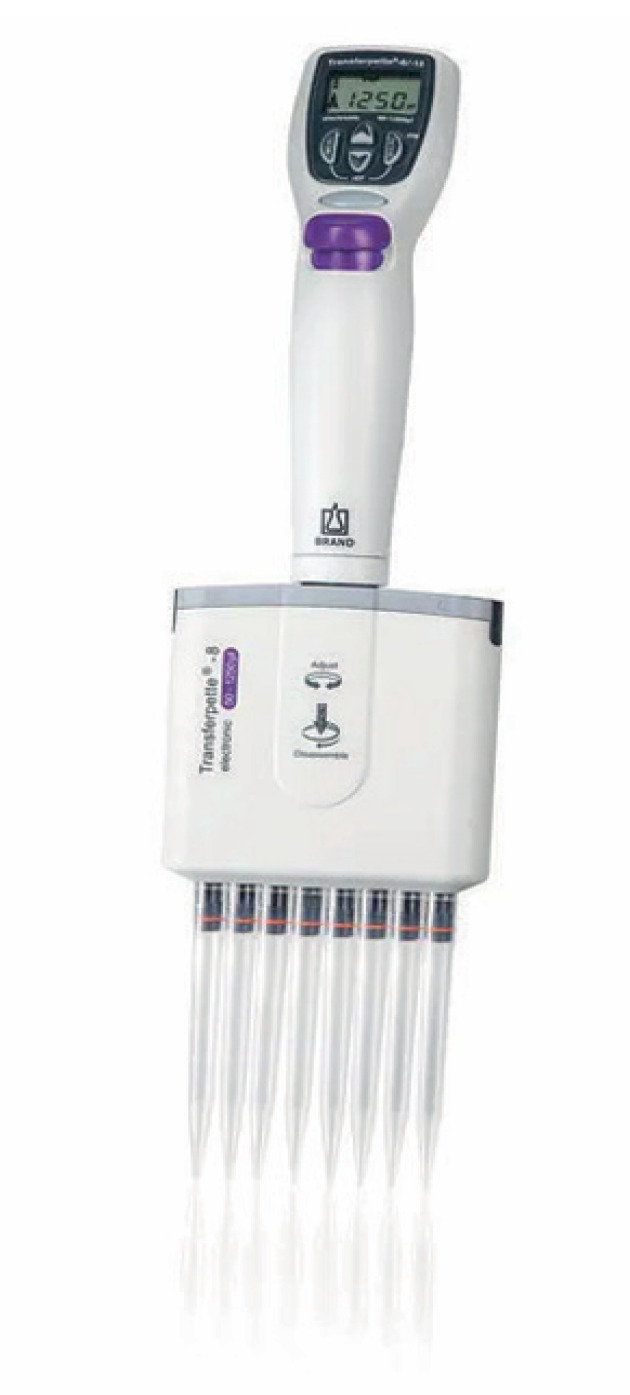 Multi-channel micropipette Transferpette® -8 electronic, DE-M