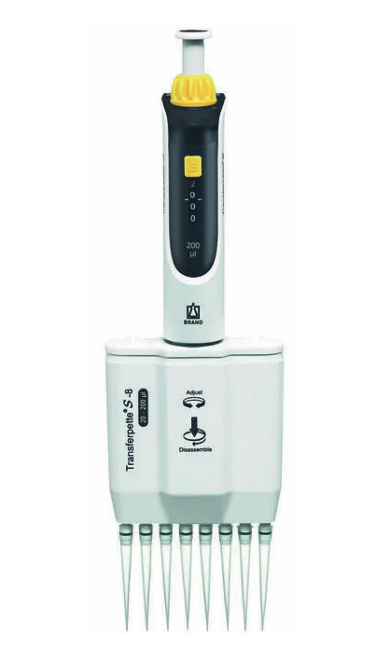 Multi-channel micropipette  Transferpette® S -8, adjustable, DE-M