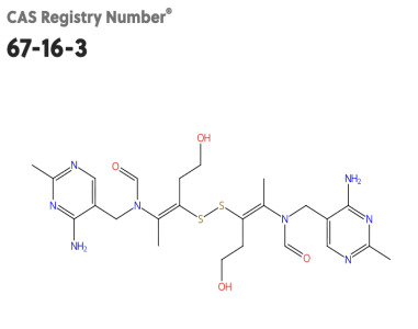 N,N'-((2Z,2'Z)-disulfanediylbis(5-hydroxypent-2-ene-3,2-diyl))bis(N-((4-amino-2-methylpyrimidin-5-yl)methyl)formamide) (Thiamine Disulfide)