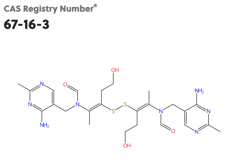 N,N'-((2Z,2'Z)-disulfanediylbis(5-hydroxypent-2-ene-3,2-diyl))bis(N-((4-amino-2-methylpyrimidin-5-yl)methyl)formamide) (Thiamine Disulfide)