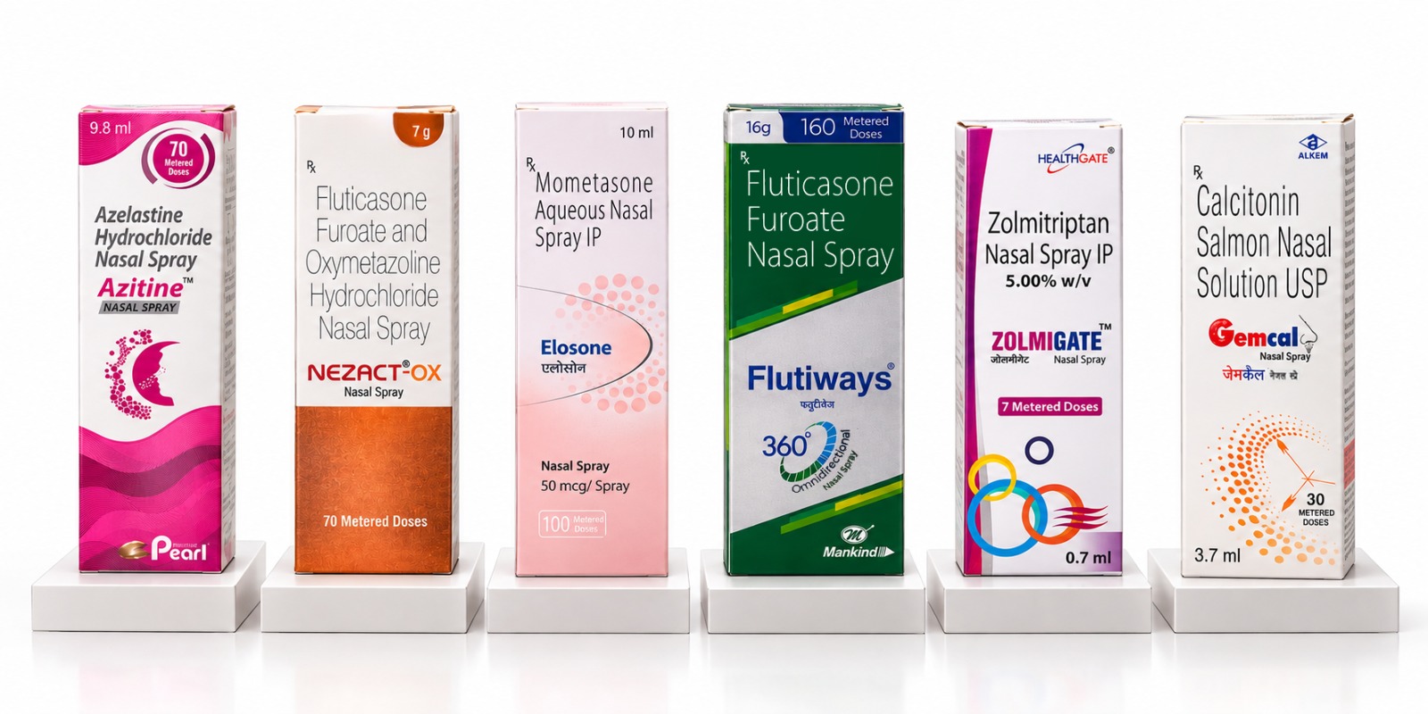 Nasal Spray Range (Fluticasone Furoate / Oxymetazoline / Mometasone / Azelastine) 2