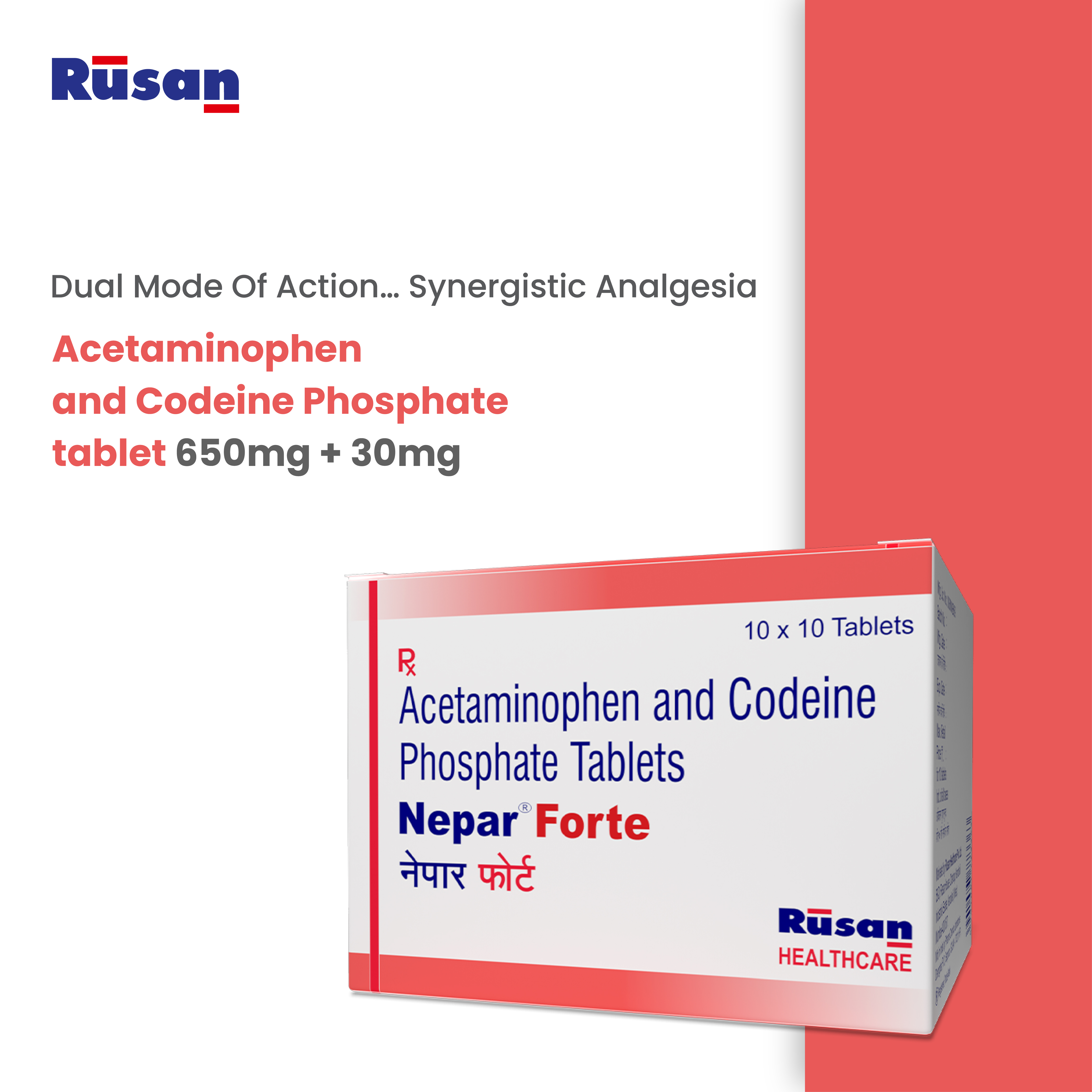 Nepar Forte - Acetaminophen and Codeine Phosphate Tablets 2