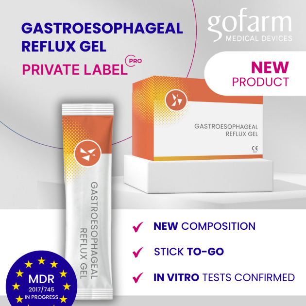 NEW: GASTROESOPHAGEAL REFLUX GEL | Private label | Medical device