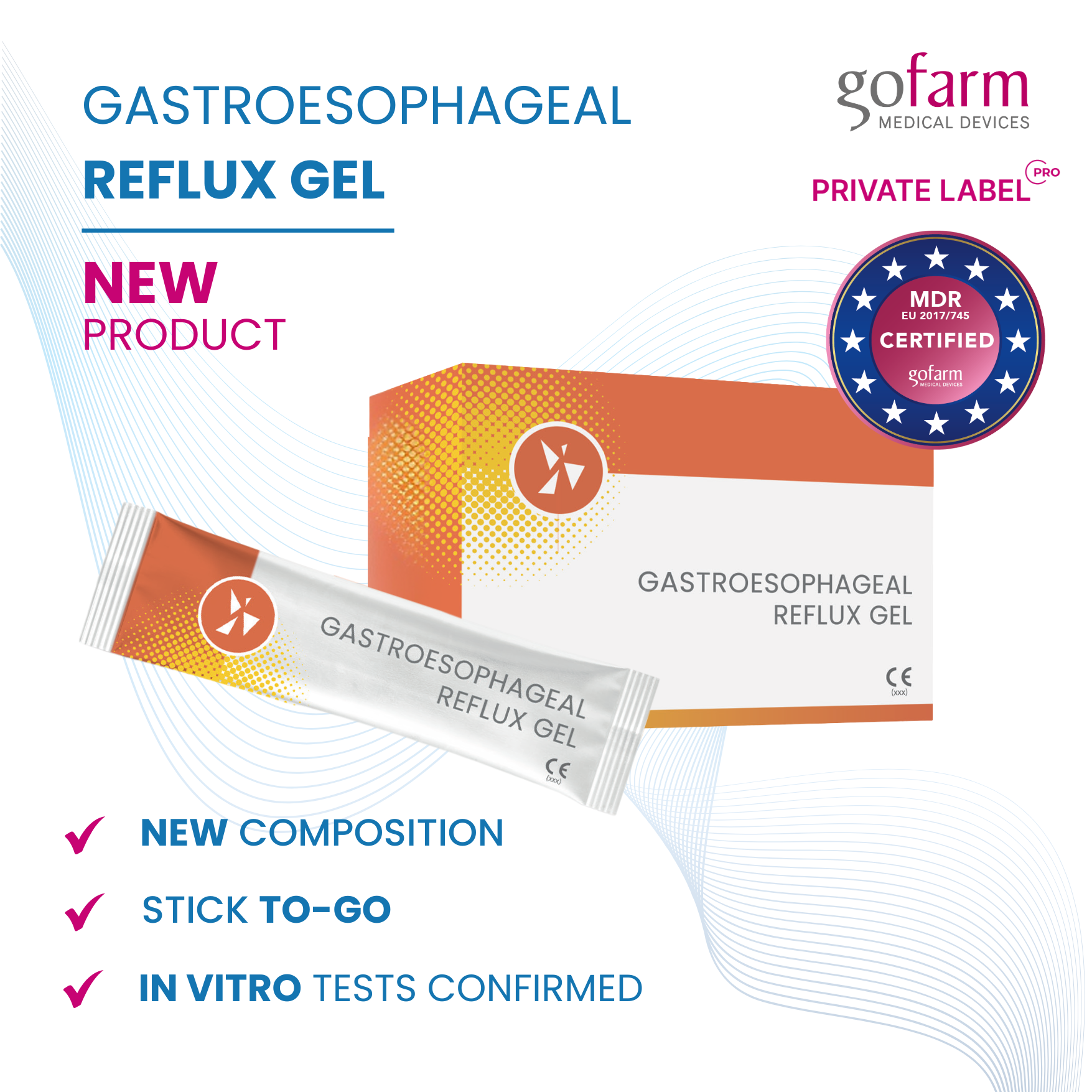 NEW: GASTROESOPHAGEAL REFLUX GEL | Private label | Medical device