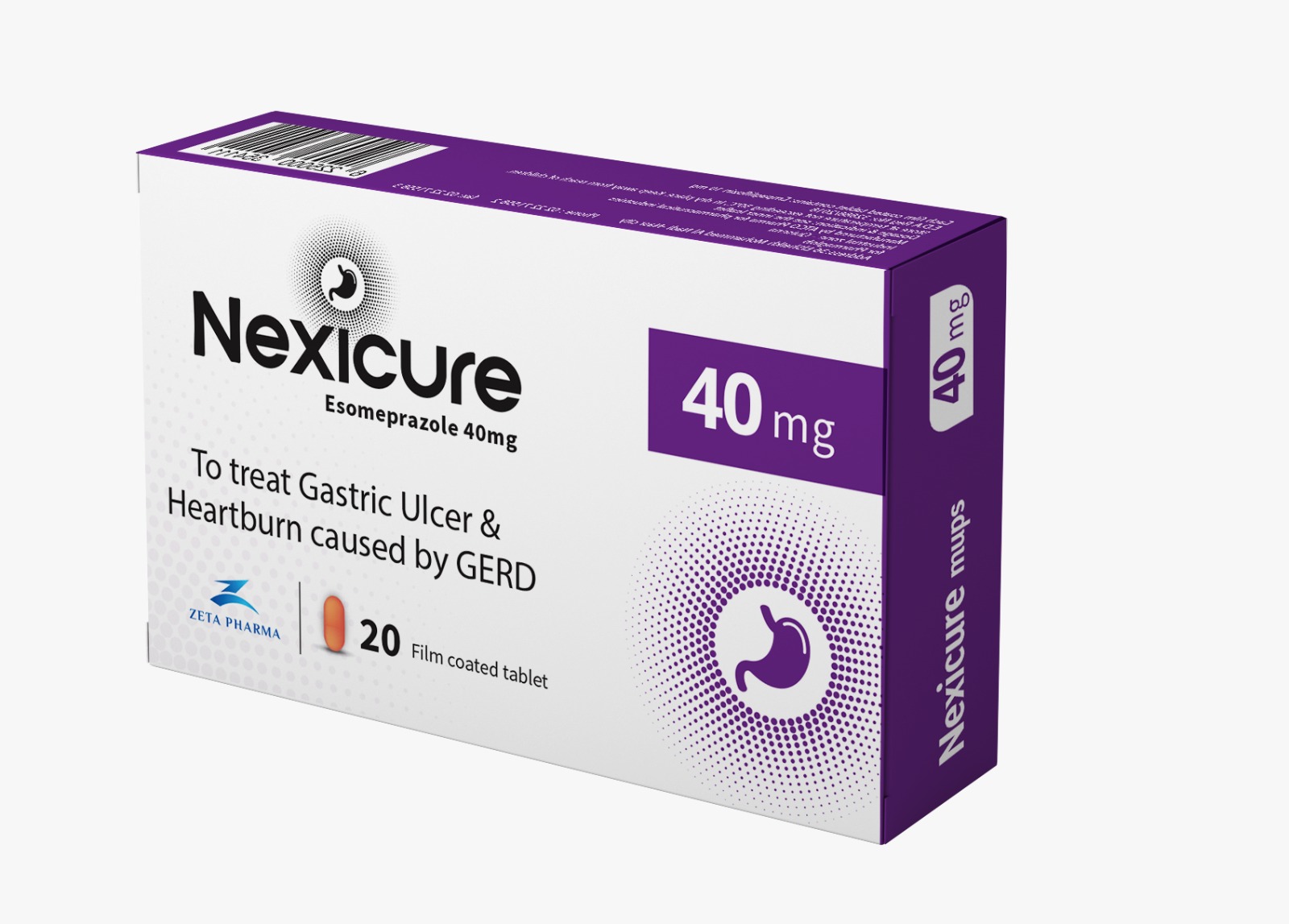 Nexicure  - esomeprazole 40 mg and 20 mg MUPS tab 1