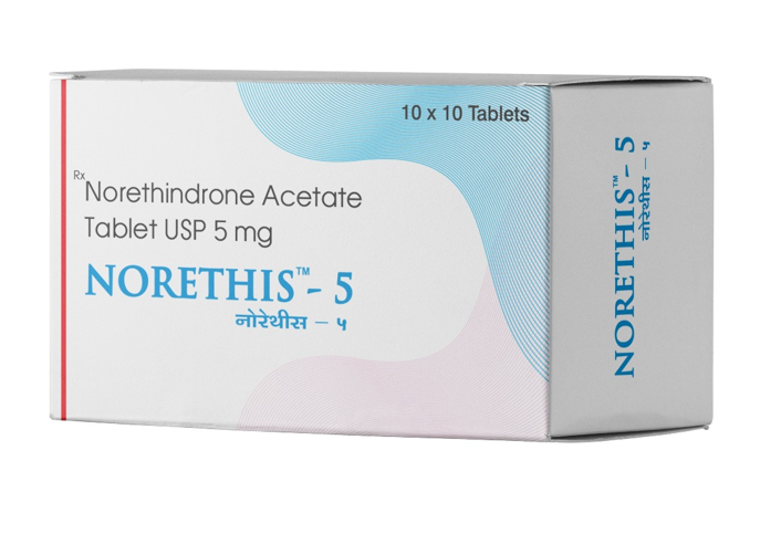 Norethindrone Acetate Tablet USP 5 mg-NORETHIS 5 1