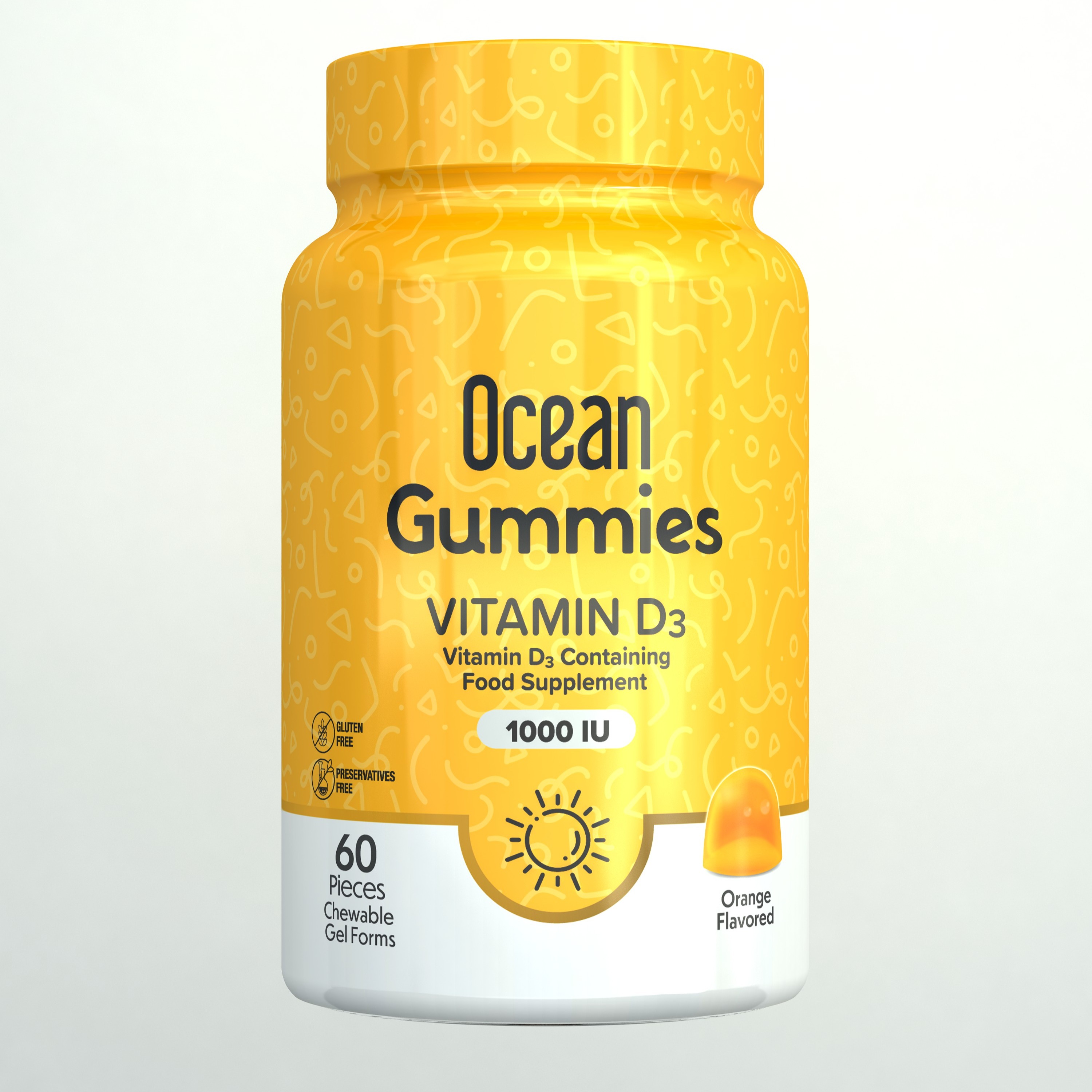 Ocean Gummies Vitamin D3 1000IU