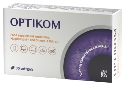 OPTIKOM (Eye health with Omega 3 fish oil as unique product helps to reduce dry eye symptoms...) 1
