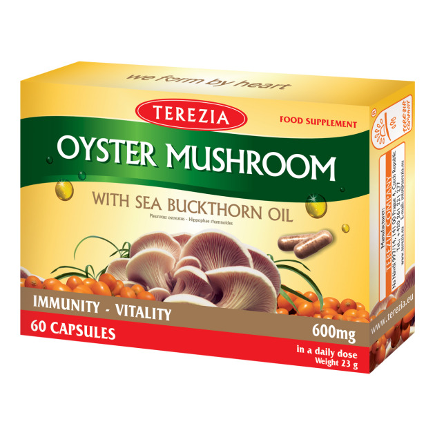 Oyster Mushroom with Sea Buckthorn Oil