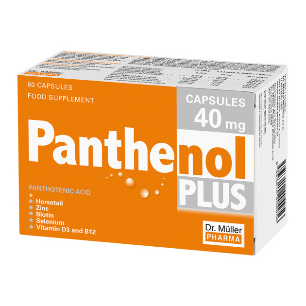 Panthenol PLUS capsules 40mg, 60 cps