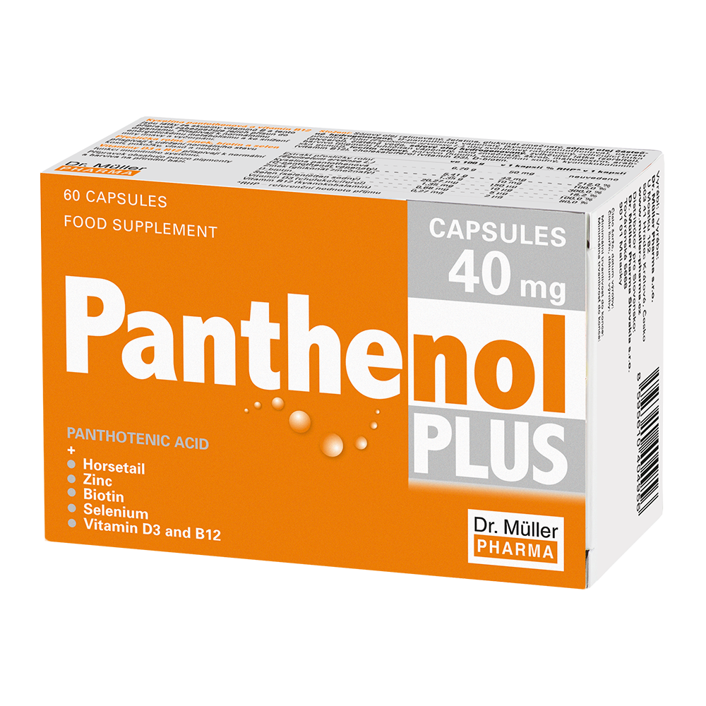 Panthenol PLUS capsules 40mg, 60 cps