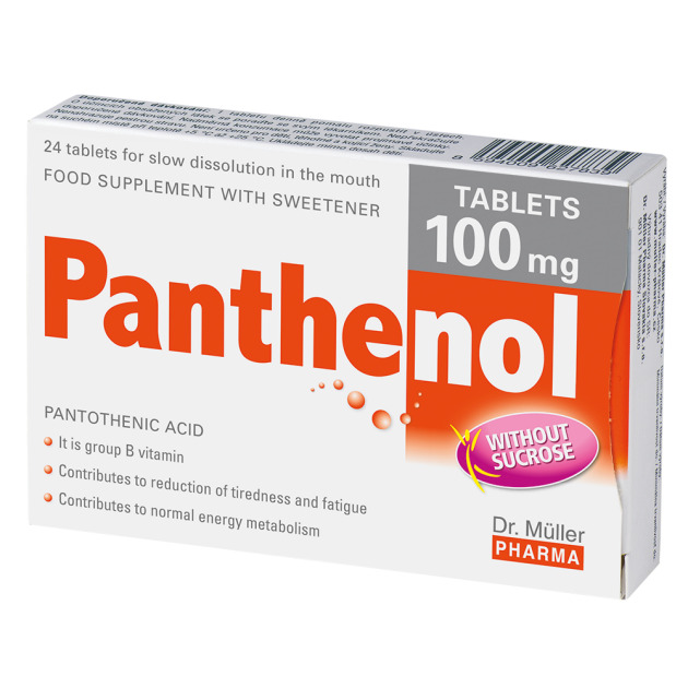 Panthenol Tablets 100 mg, 24 tbl.