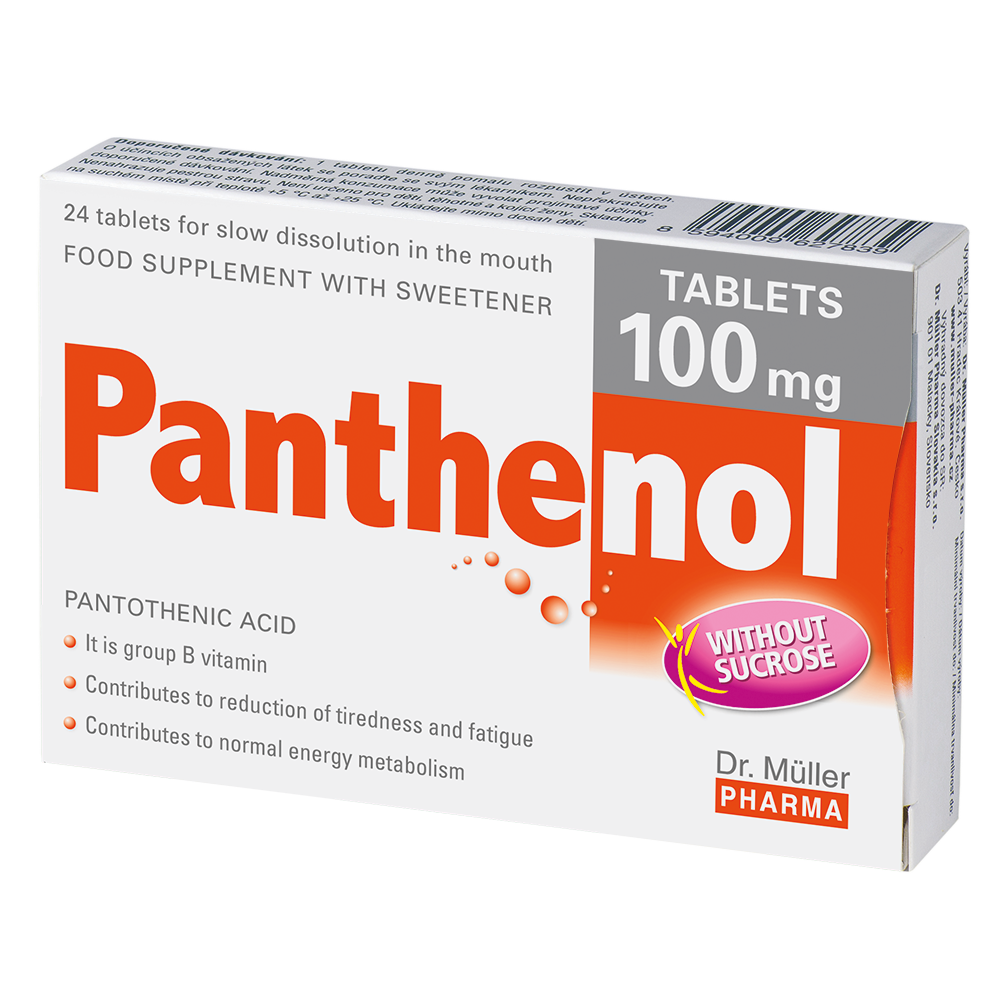 Panthenol Tablets 100 mg, 24 tbl. 1