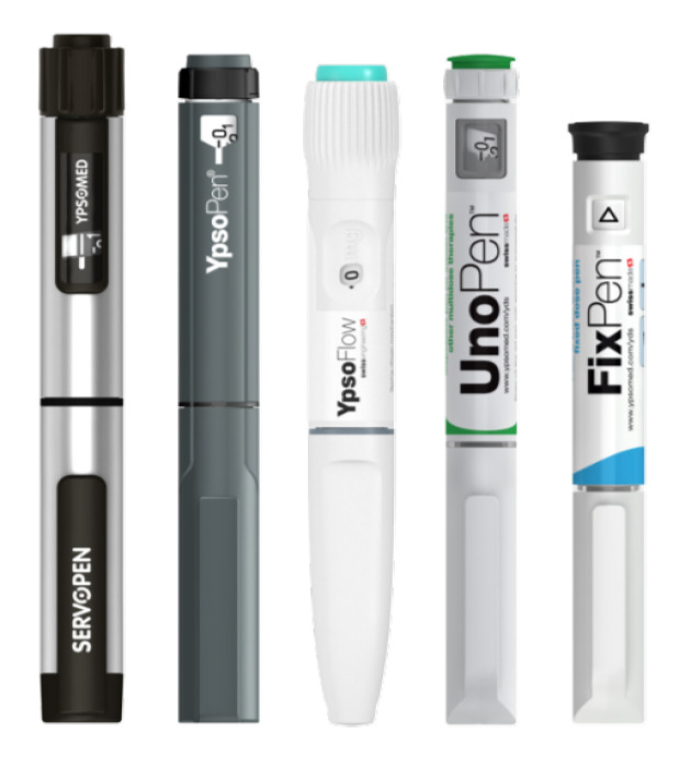 Pen injectors (prefilled and reusable)