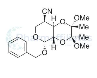 phenylmethyl 4-cyano-4-deoxy-2,3-o-[(1s,2s)-1,2-dimethoxy-1,2-dimethyl-1,2-ethanediyl]-?-d-arabinopyranoside