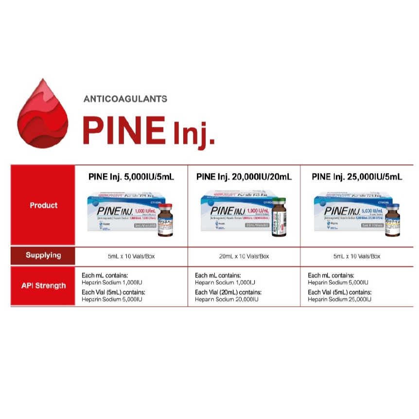 Pine Inj. (Heparin Sodium) - Antiagulant 1