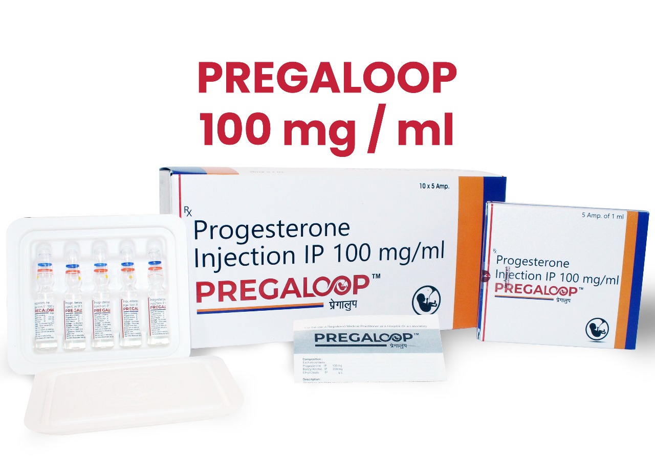 Progesterone Injection USP 100 mg/ml-Pregaloop 2