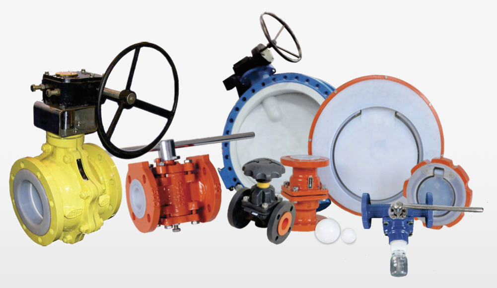 PTFE LINED VALVES