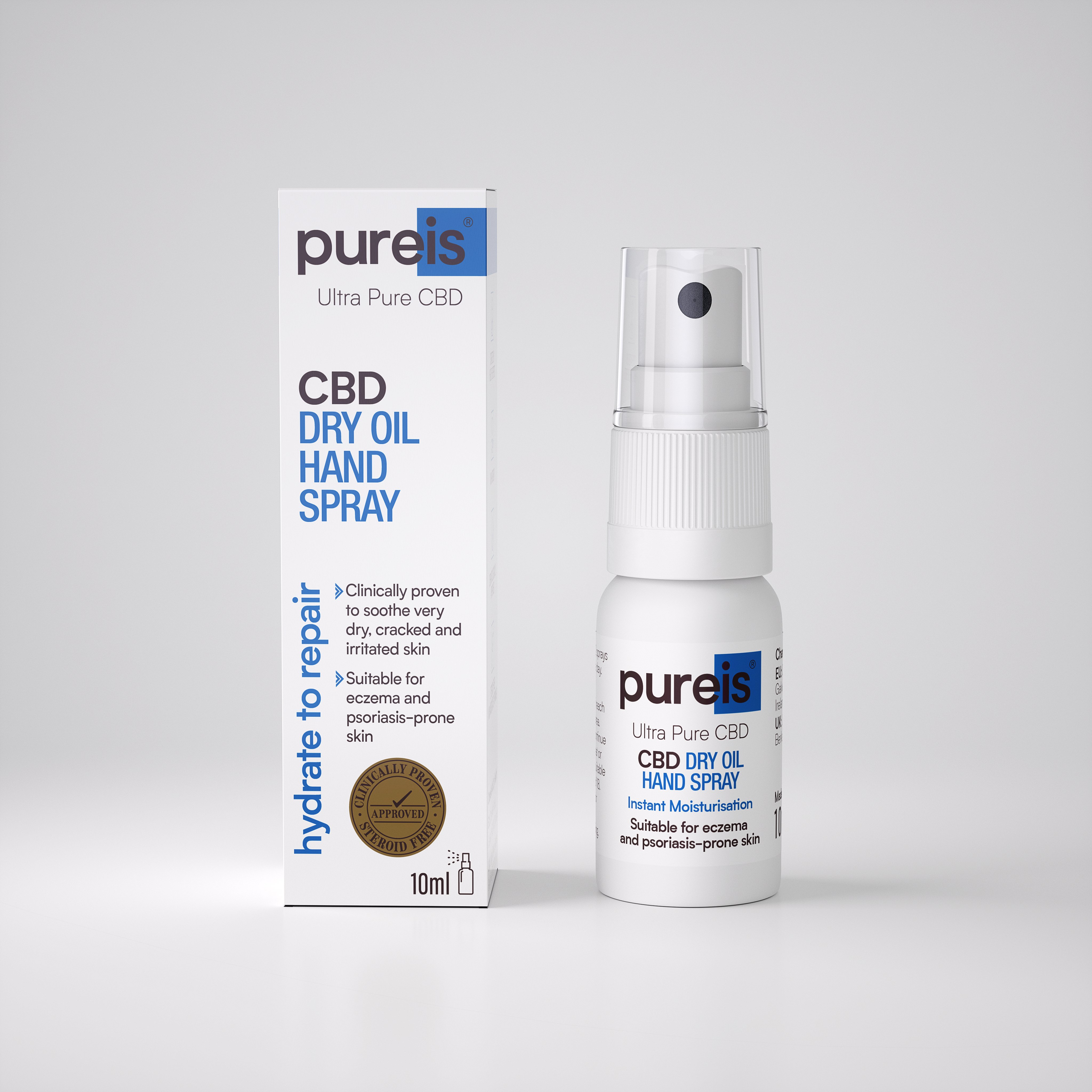 Pureis CBD Dry Oil Hand Spray