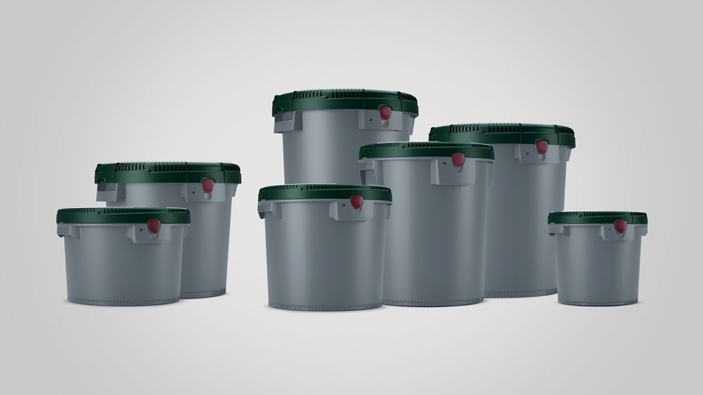 Recycled Wide neck drums & Click Pack pails 2
