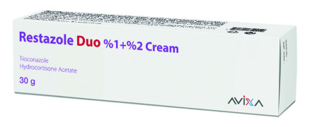 Restazole Duo Cream, 30g tube (Tioconazole + Hydrocortisone Acetate)