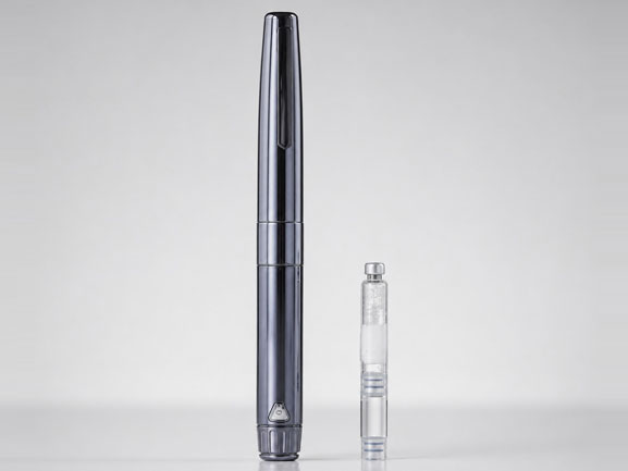 Reusable Dual Chamber Pen for Lyophilized Drug Reconstitution