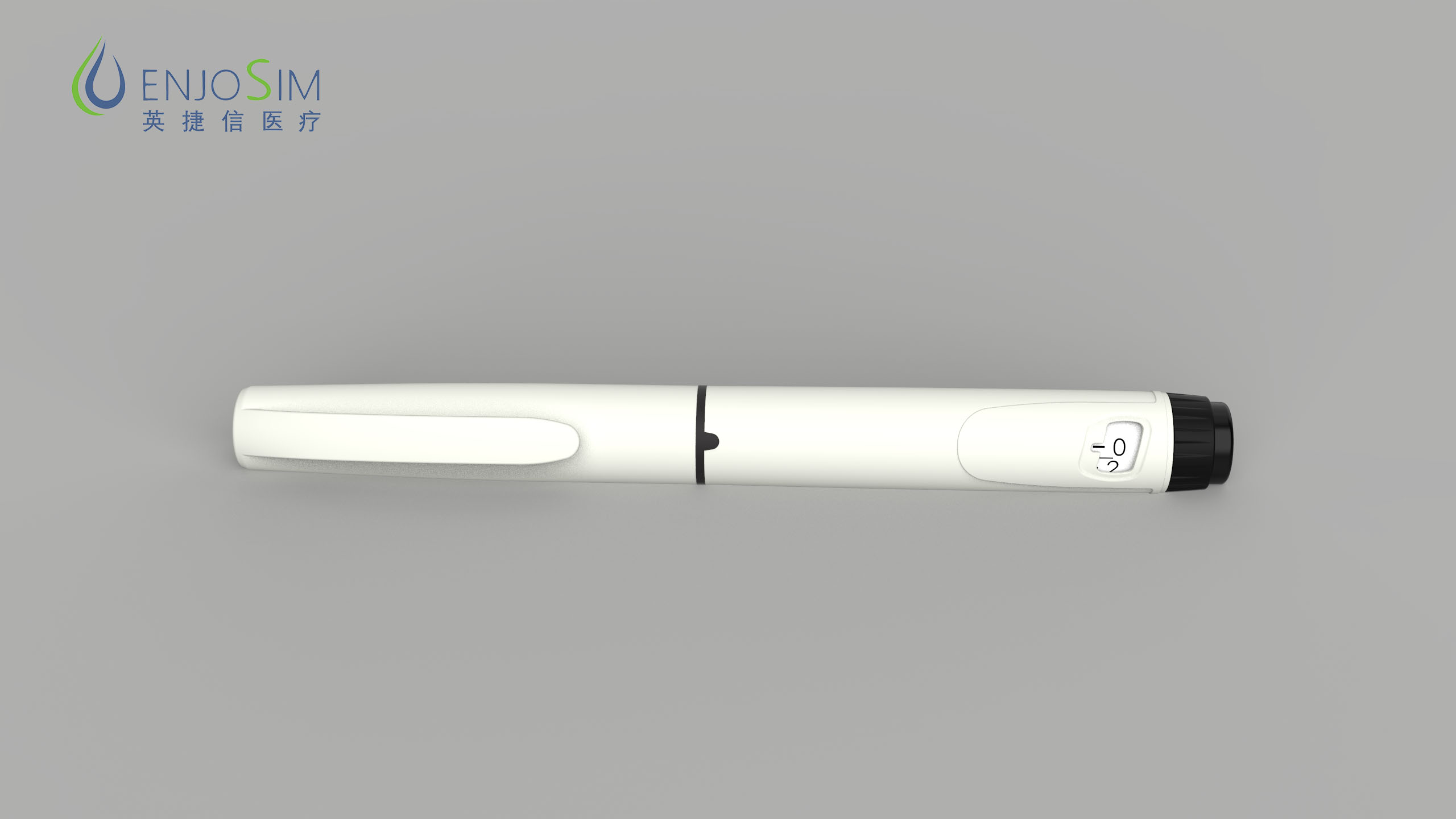 Reusable Insulin pen injector in plastic body with 3 ml cartridge