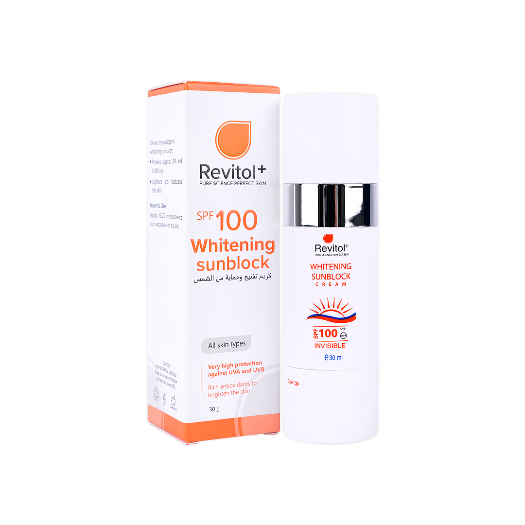 REVITOL SUN BLOCK SPF100 WHITENING INVISIBLE CR 30ML 1