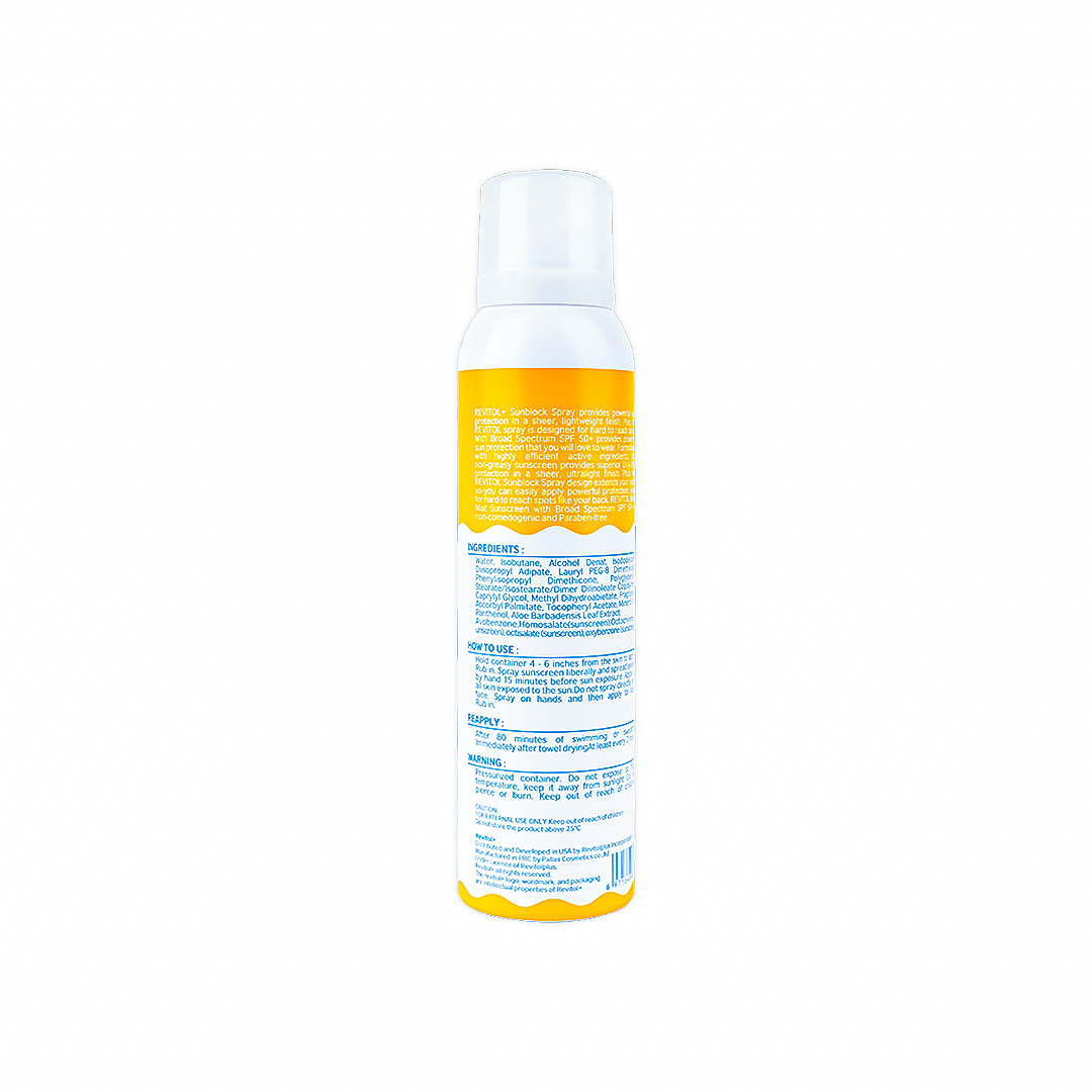 REVITOL SUN BLOCK SPF50 SPRAY 150ML 2