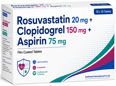 Rosuvastatin + Clopidogrel + Aspirin