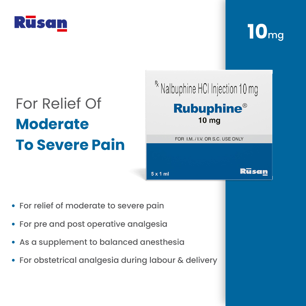 Rubuphine 10mg - Nalbuphine HCI Injection 2