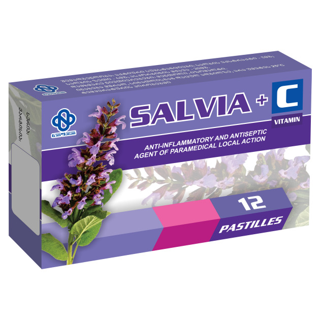 Salvia + C vitamin tablets/pastilles