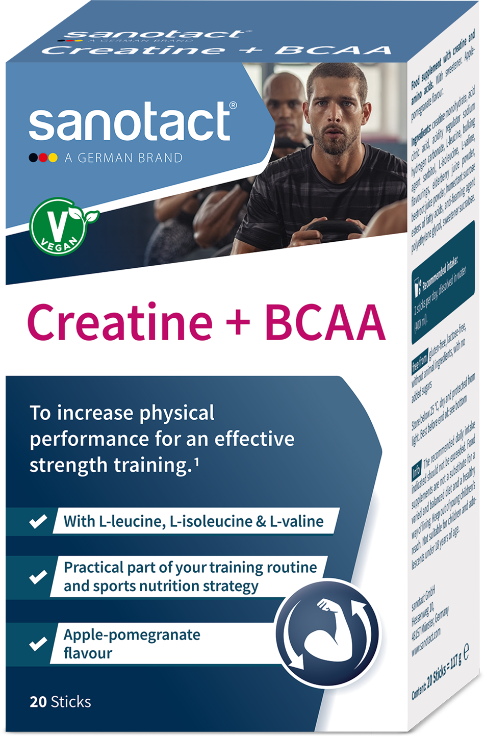 sanotact® Creatine + BCAA Stick