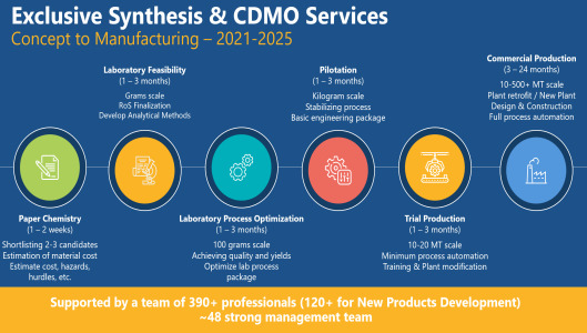 Scale-up Services CDMO for Small Molecules