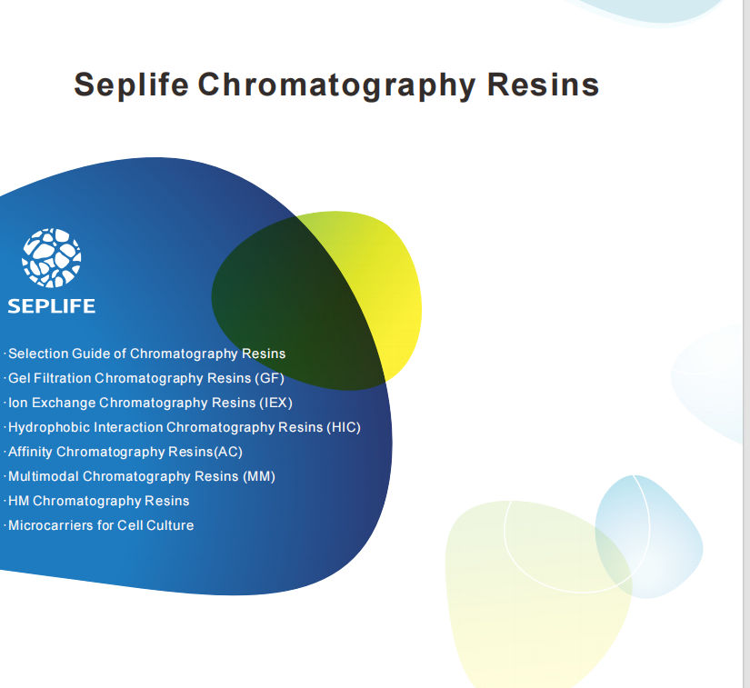 Seplife Agarose and Dextrane resins