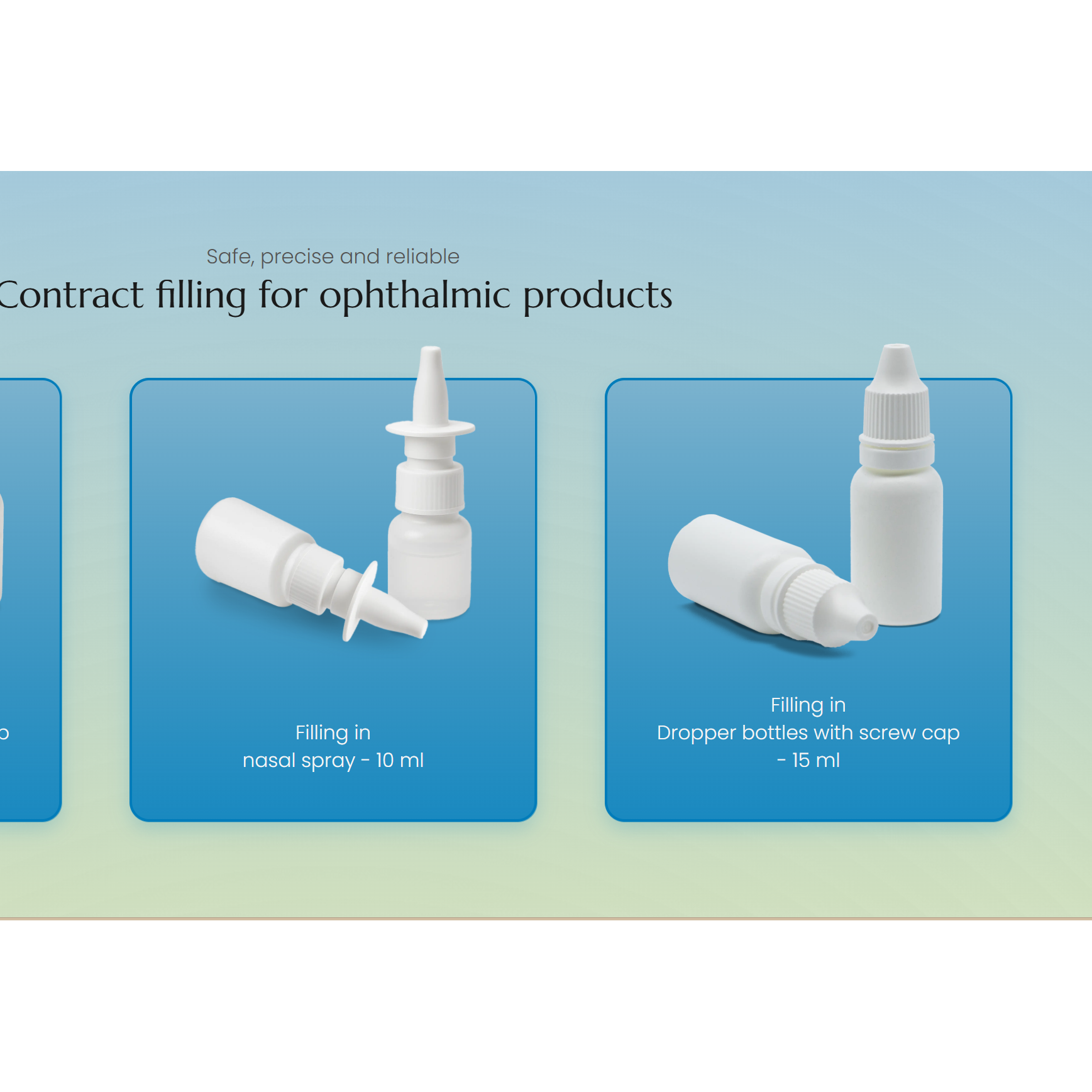 Sterile Eye Drop - Nasal Sprey Filling