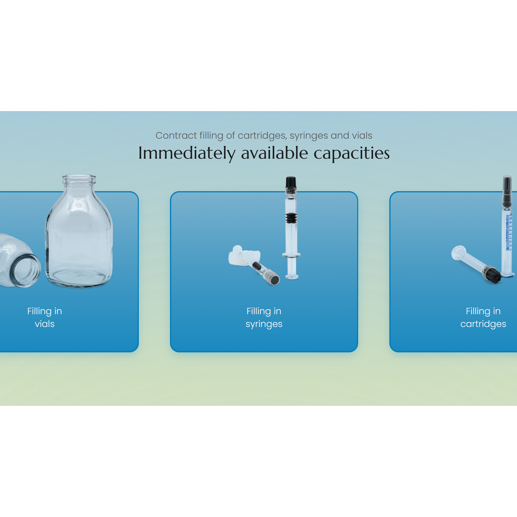 Sterile Nest Filling ( Sterile liquids and injections (RTF processing) )