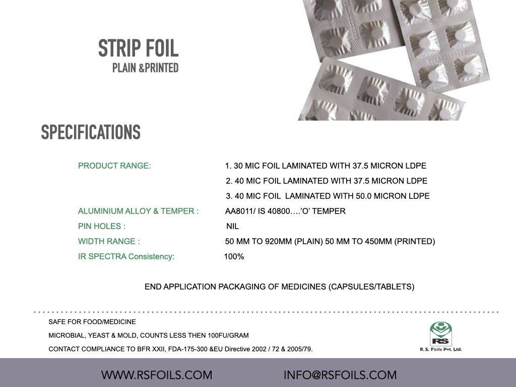 STRIP FOIL (PLAIN & PRINTED)