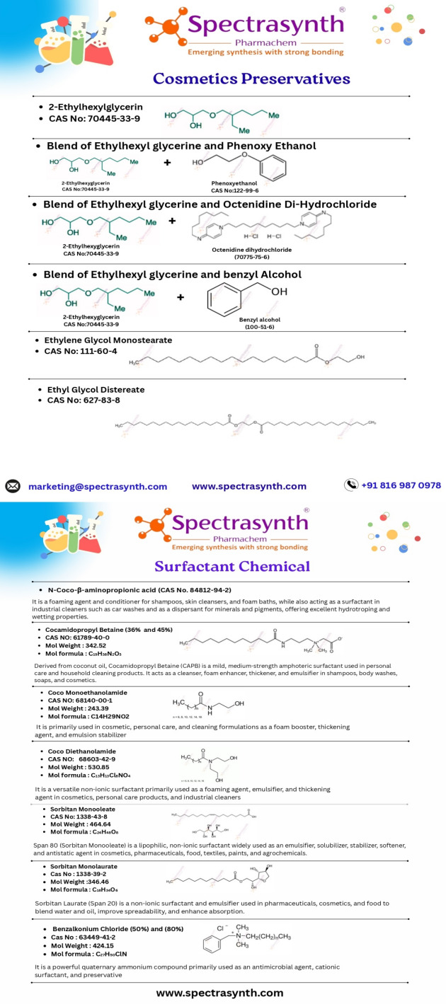 Surfactant cosmetics raw materials