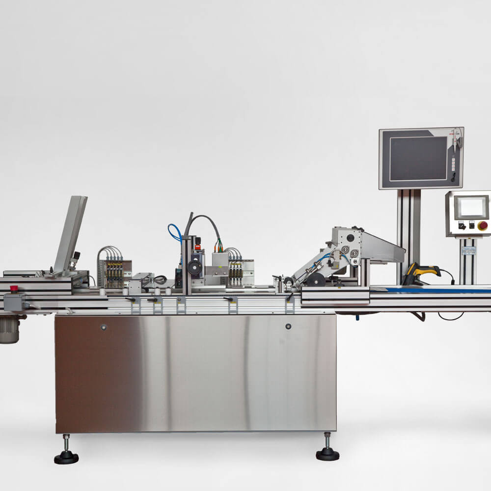 System 9 Pharma - flat boxes labeling