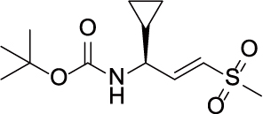 tert-butyl (S,E)-(1-cyclopropyl-3-(methylsulfonyl)allyl)carbamate