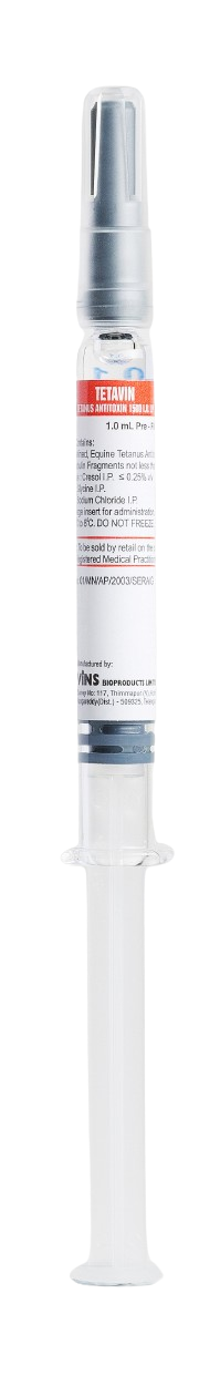 Tetanus Antitoxin 1000 Iu / 1500 Iu / 3000 Iu (1 Ml Vial) 1