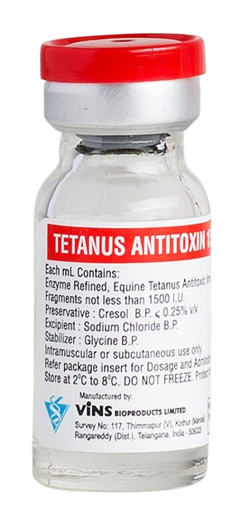 Tetanus Antitoxin 1000 Iu / 1500 Iu / 3000 Iu (1 Ml Vial) 3