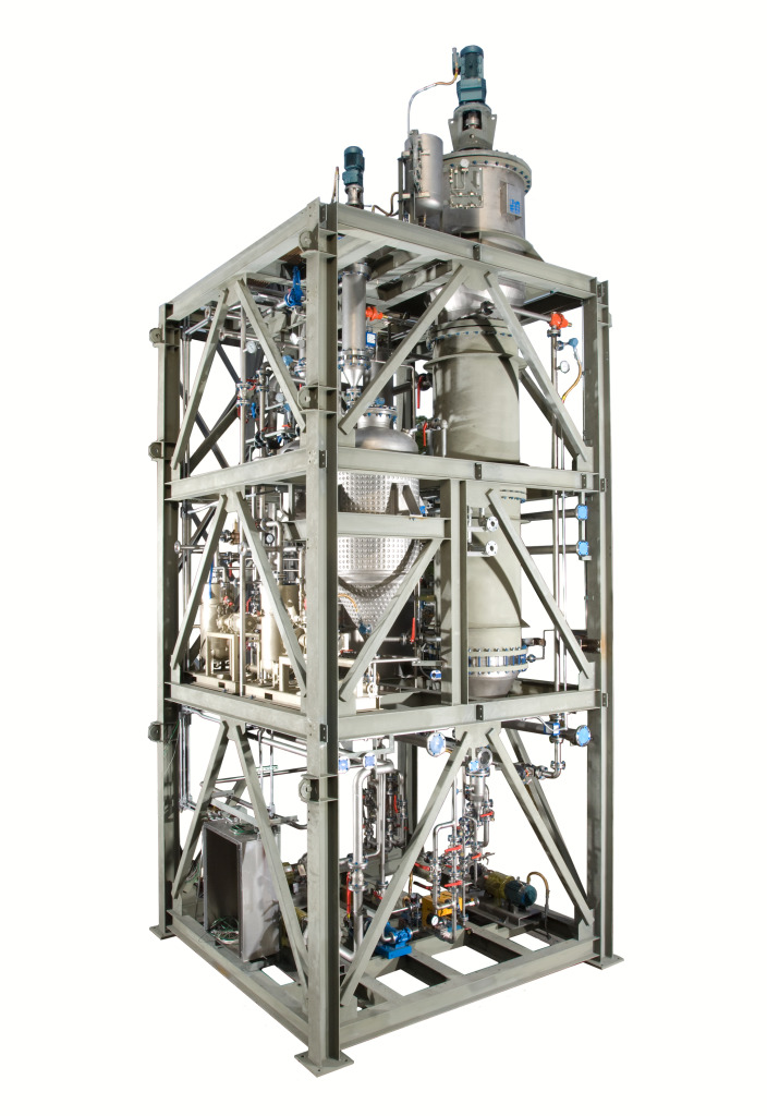 Thin film / wiped film evaporator