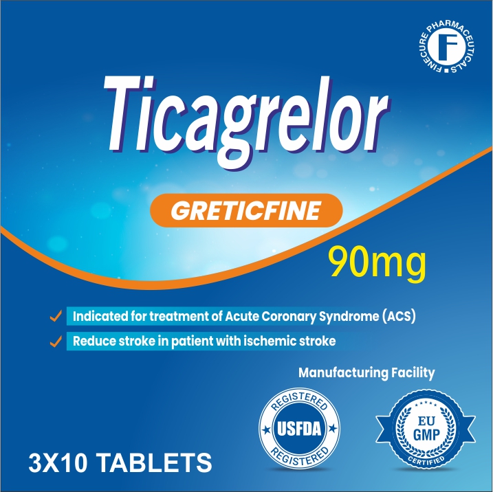 Ticagrelor Tablets - Greticfine 1