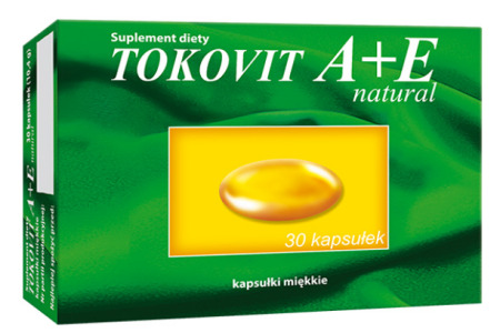 Tokovit A+E Natural  (Vitamin E 47 mg, Vitamin A 750 micrograms)