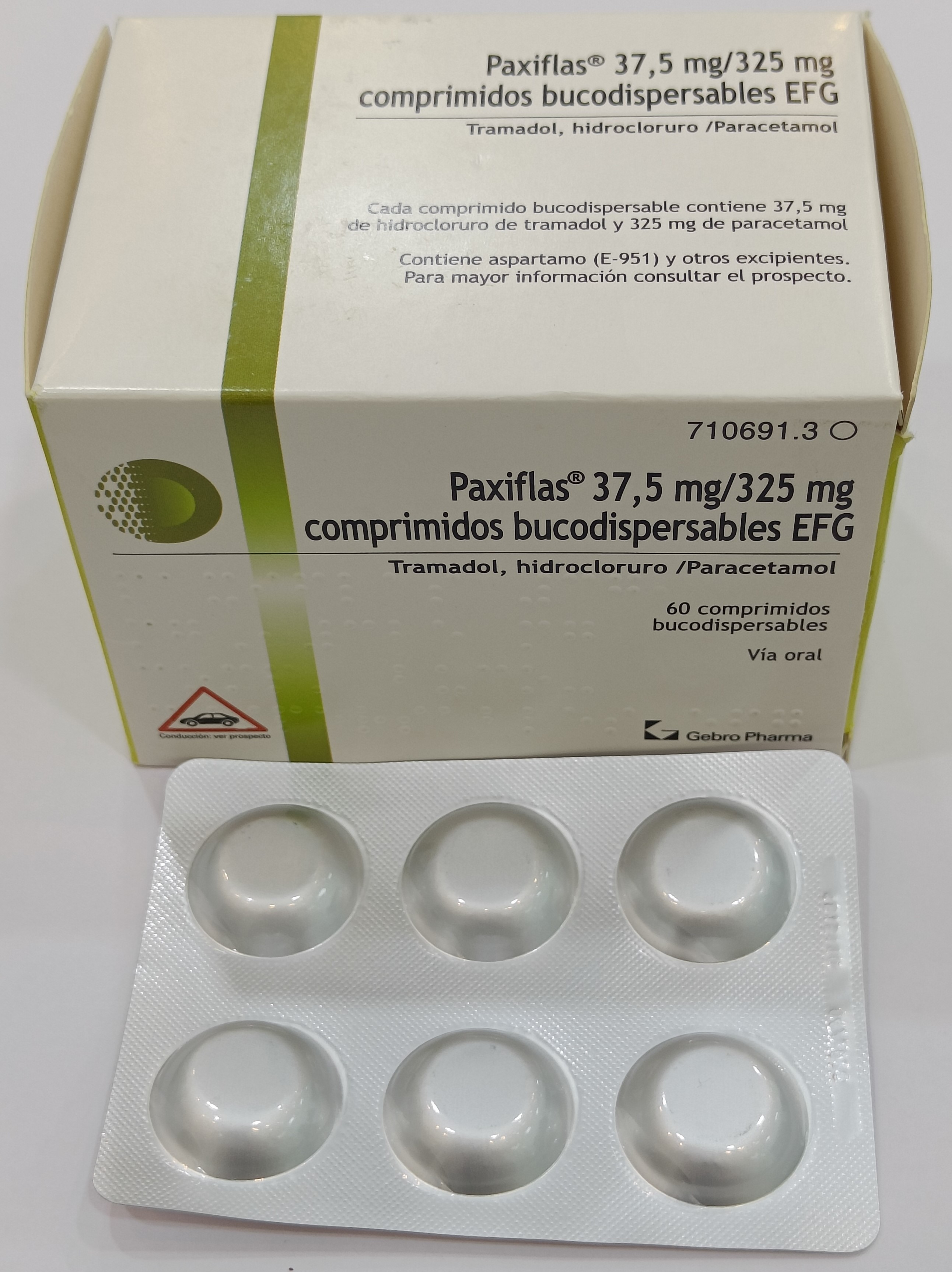 Tramadol 37.5 mg  + Paracetamol 325 mg 2