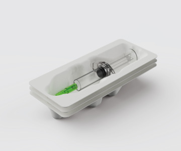 Tray for prefilled syringes