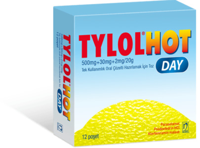 Tylol Hot Day (Paracetamol, Pseudoephedrine HCI, Chlorfeniramine) 500 mg/30 mg/2 mg Sachet