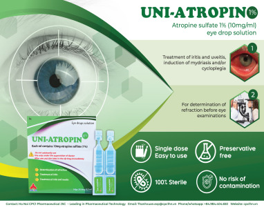 Uni-Atropin 0.5% (Atropine sulfate 5 mg/ml - Single-dose ophthalmic)